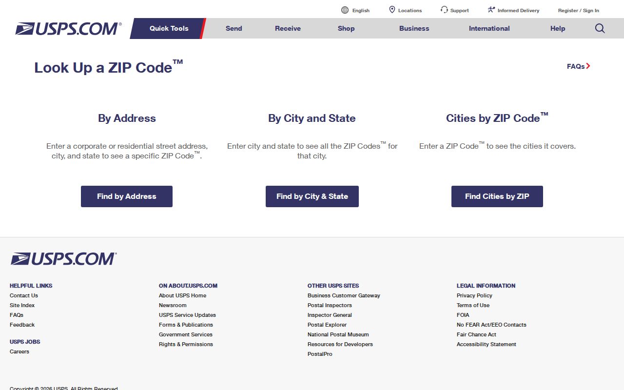 North Huntingdon Township ZIP code directory USPS address lookup
